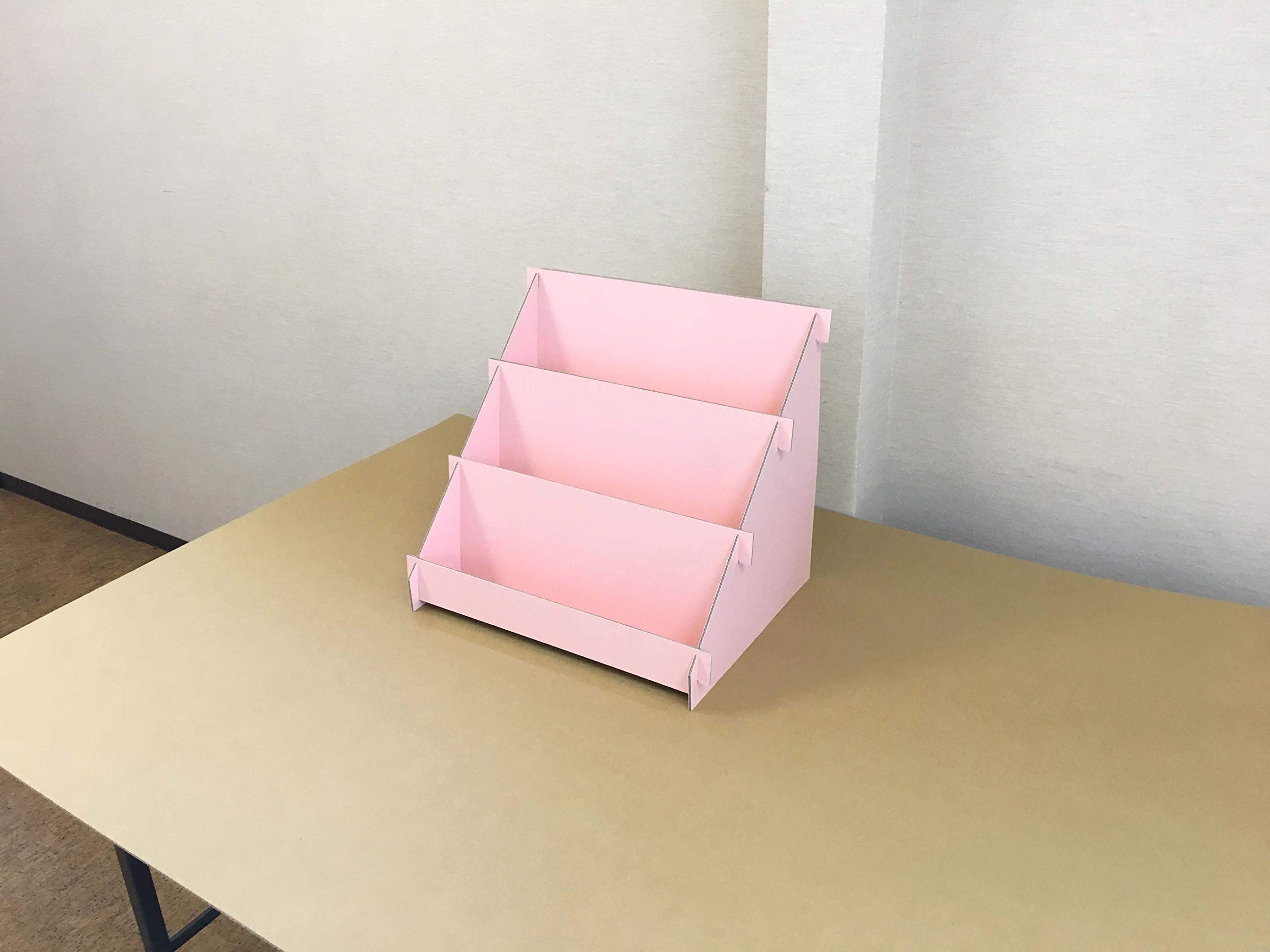Amazon | ひな壇 陳列 什器 ディスプレイ スタンド 3段 幅470mm ピンク