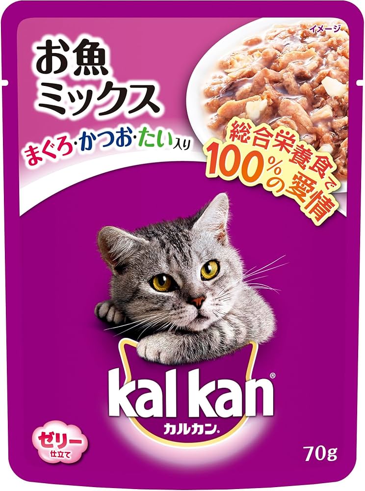 Amazon.co.jp: カルカン パウチ 1歳から 70g×16袋 お魚ミックス まぐろ