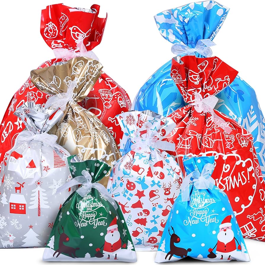 Amazon | クリスマス ラッピング 袋 16枚入 プレゼント 袋