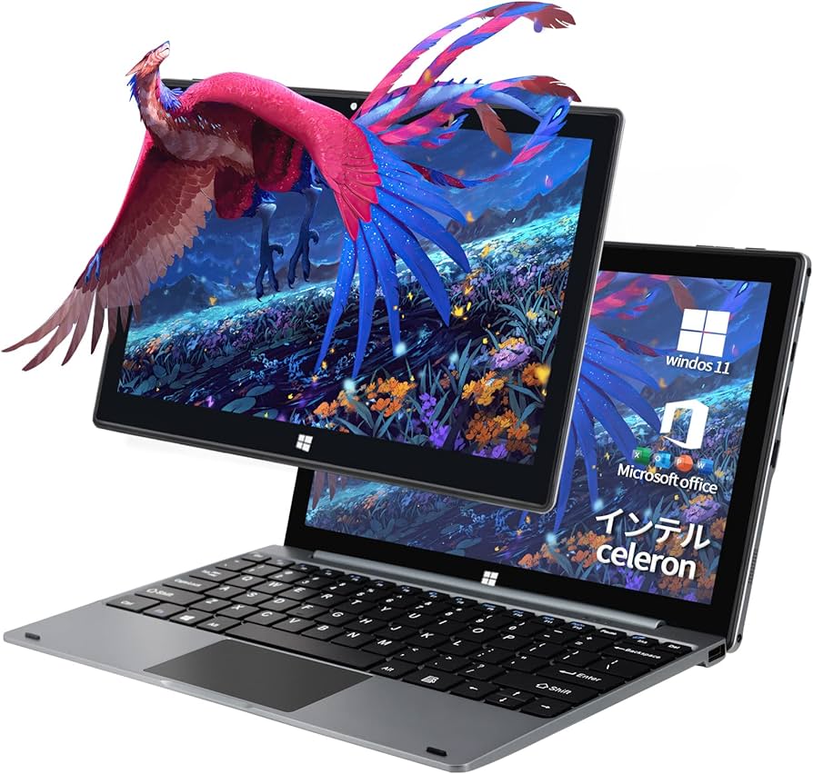 Amazon.co.jp: 2in1タブレット PC【MS 2019 office】【Win 11搭載