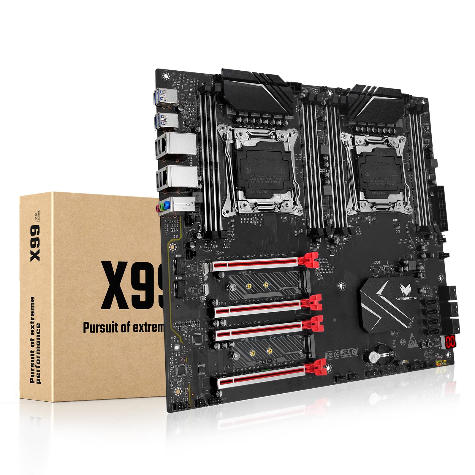 Amazon | SHANGZHAOYUAN X99 デュアル CPU マザーボード LGA 2011-3