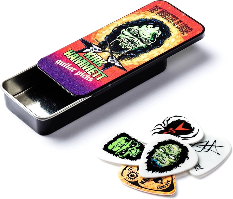 Amazon.com: Dunlop KH01T088 Kirk Hammett Monster Pick Tin