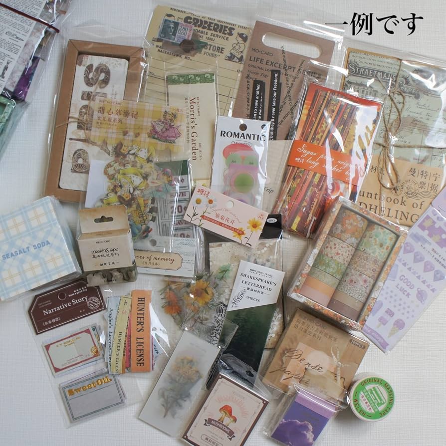 Amazon.co.jp: ノーブランド品 海外シール コラージュ素材 福袋 大量