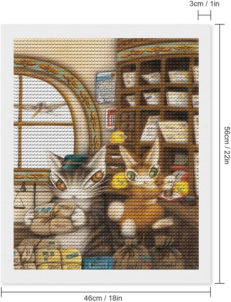 Amazon | 5Dダイヤモンドアートセット 池田あきこ 猫のダヤンはビーズ