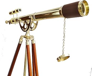 Amazon.co.jp: ヴィンテージ真鍮望遠鏡航海光沢真鍮仕上げ最新ダブル