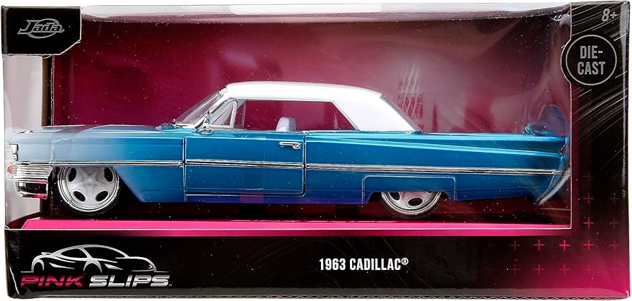 Amazon.com: Jada Pink Slips 1:24 W3 1963 Cadillac Die-Cast Car w