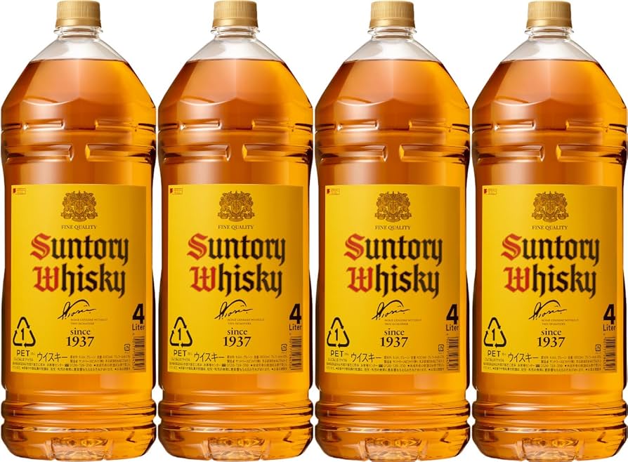 Amazon.co.jp: サントリー ウイスキー 角瓶 [日本 4L×4本 ] : 食品