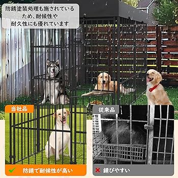 Amazon | BingoPaw 鶏小屋 屋外 雨よけ 扉付き 犬小屋 大型犬ケージ