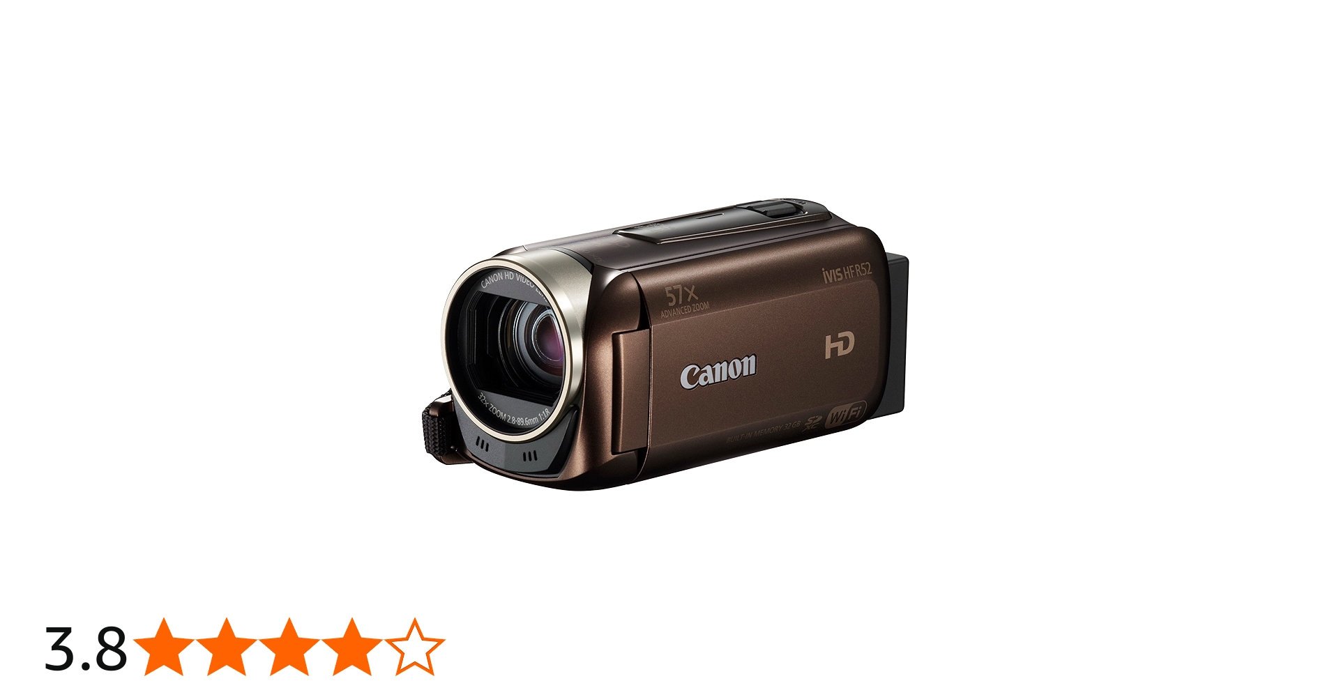 Amazon | Canon デジタルビデオカメラ iVIS HF R52 ブラウン 光学32倍