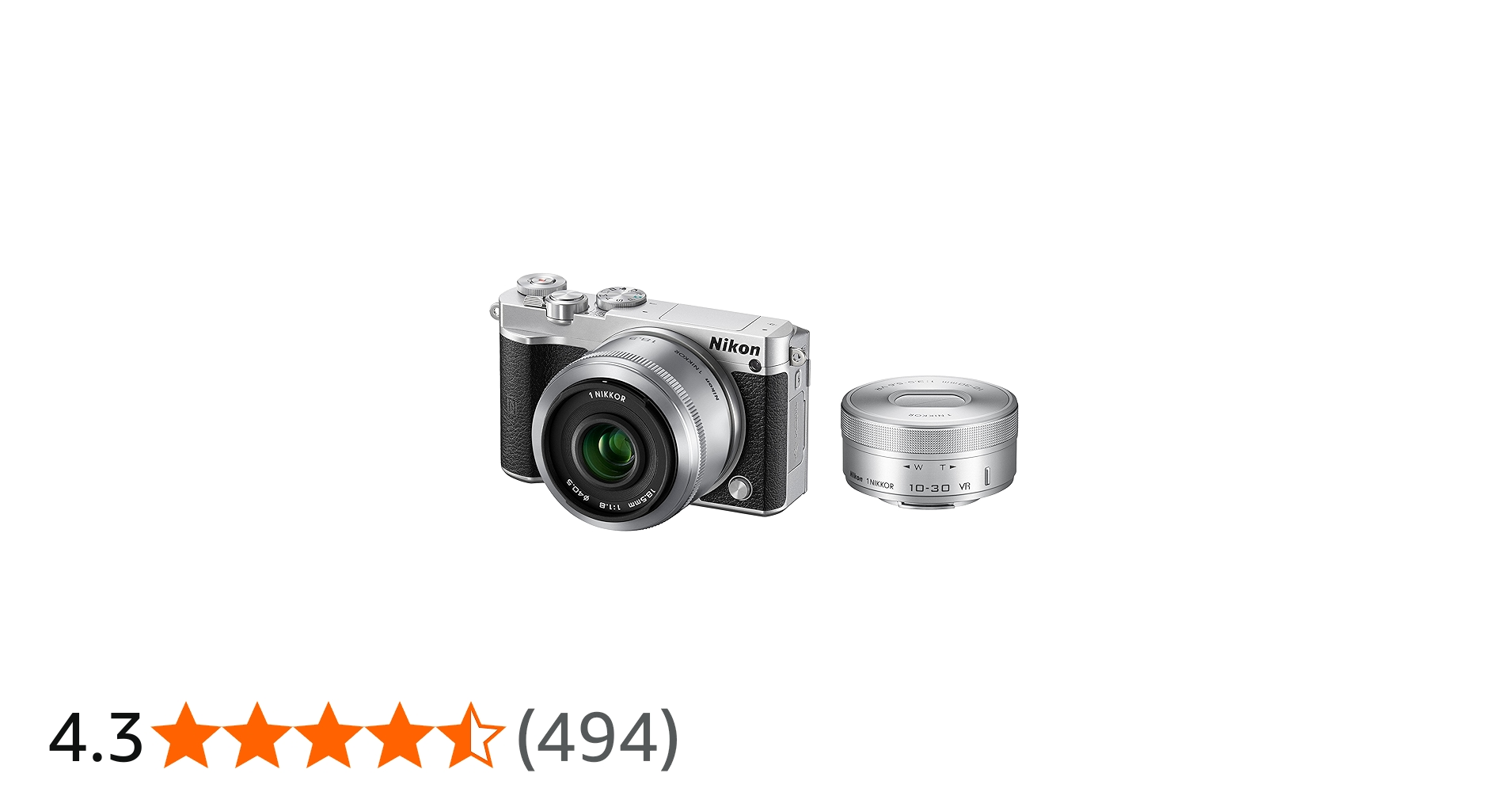 Nikon 1 J5 ミラーレス一眼 ダブルレンズキット 純正バッテリー2個付