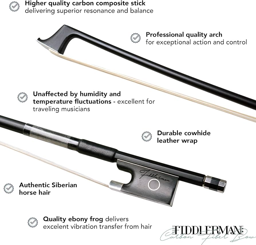 Amazon | フィドラーマンカーボンファイバーバイオリン弓4/4 | 弓