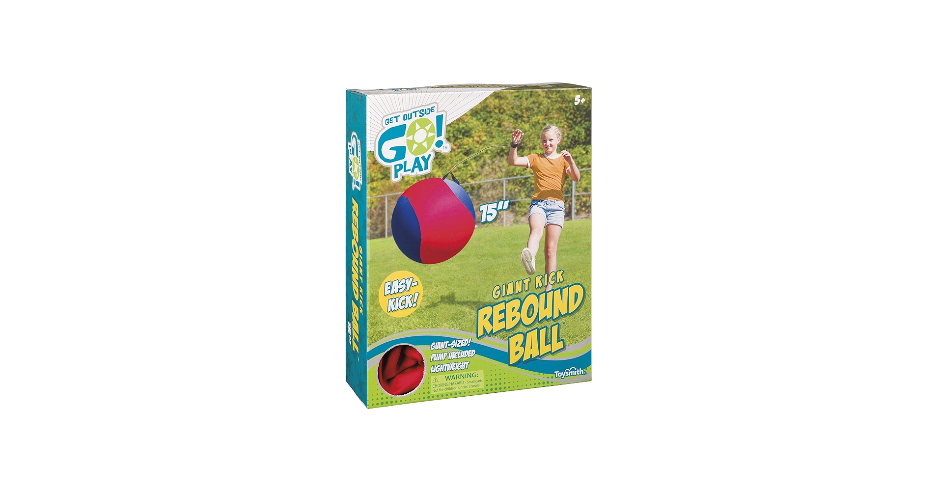 Amazon.com: Toysmith Giant Kick Rebound Ball with Wrist Strap and