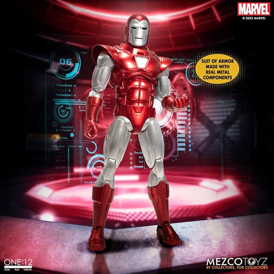 Amazon.co.jp: Mezco ONE:12 コレクティブアイアンマン:シルバー