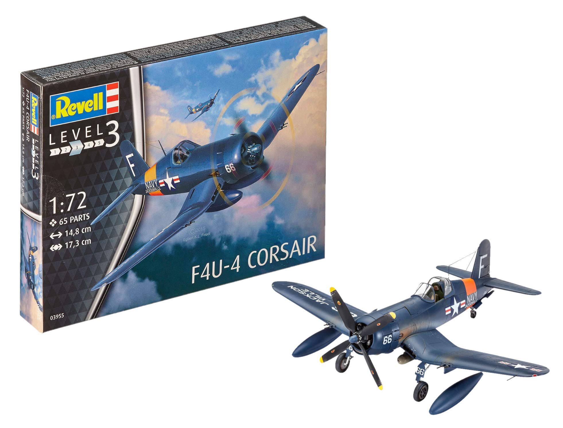 Amazon | ドイツレベル 1/72 F4U-4 コルセア プラモデル | プラモデル 通販