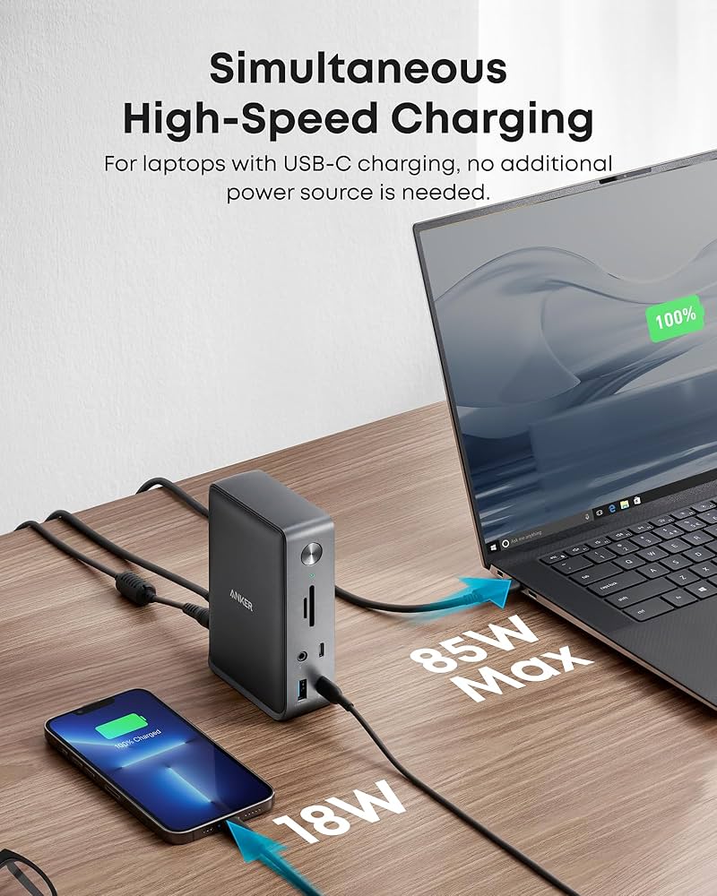 Amazon.com: Anker Laptop Docking Station, 13-in-1 USB-C Docking