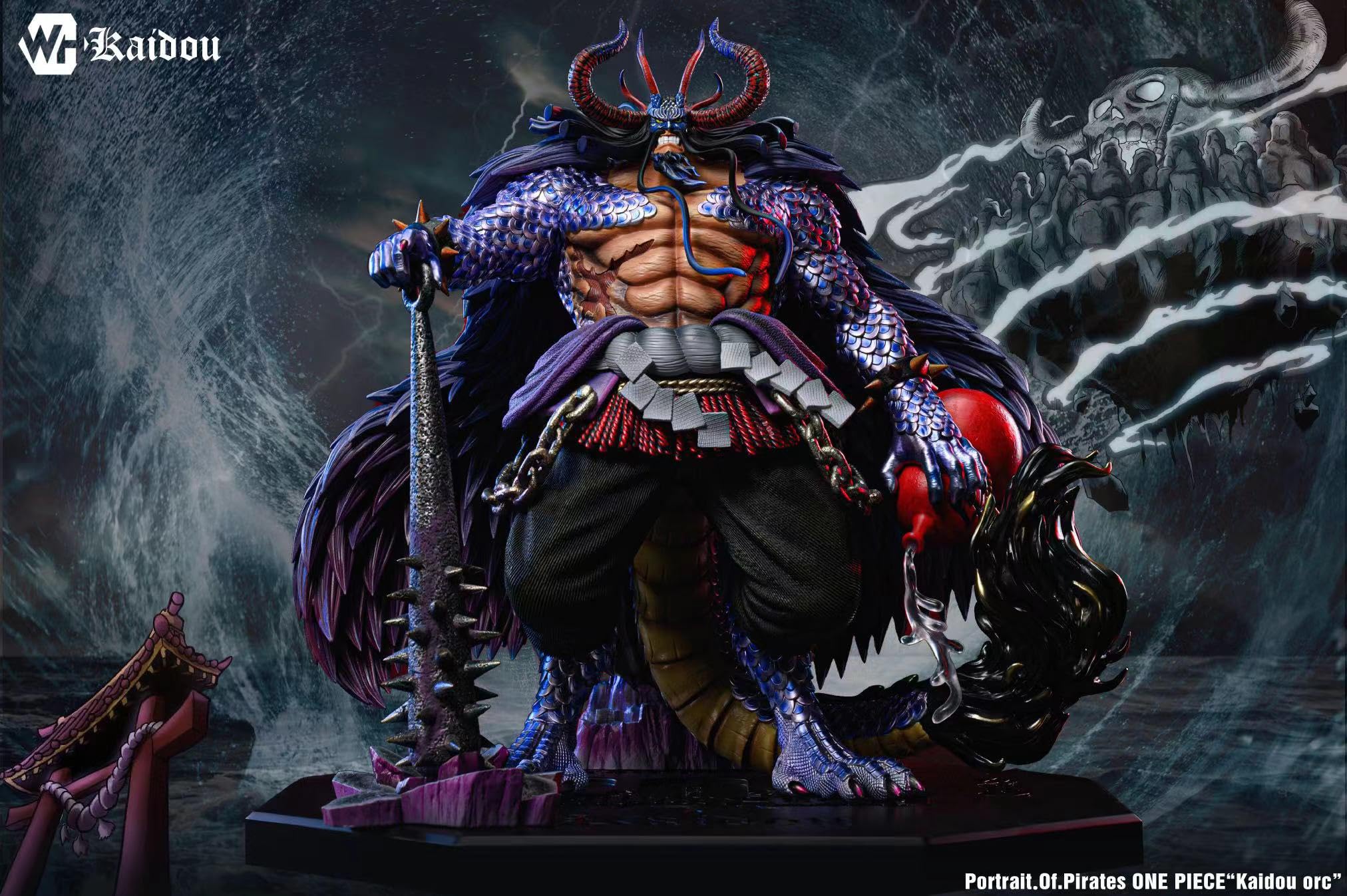 ワンピース 百獣のカイドウ 人獣型 フィギュア ガレージキット 塗装