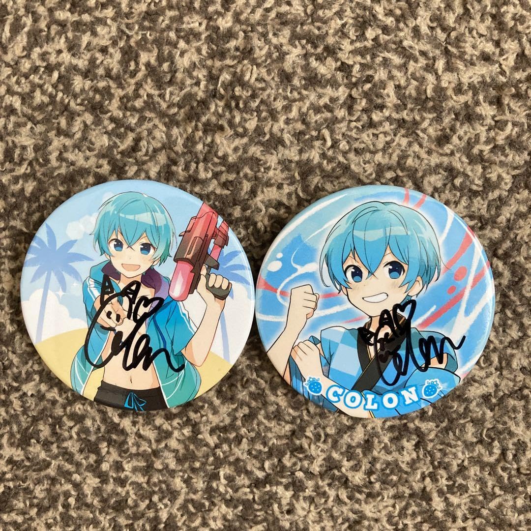 すとぷり ころんくん いちごマリン 等身 缶バッジ すとぷり ころんくん