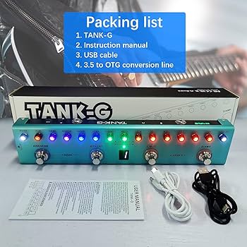 Amazon.com: M-VAVE TANK-G Multi-effects Guitar Pedal, 36 Presets