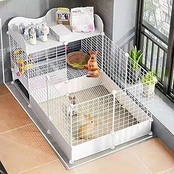 Amazon | 兎 ケージ モルモット ケージ 引き出し うさぎ ケージ 小動物