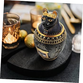 Amazon｜SEWACC エジプトのカノピック瓶 古代エジプトの収納瓶 装飾品