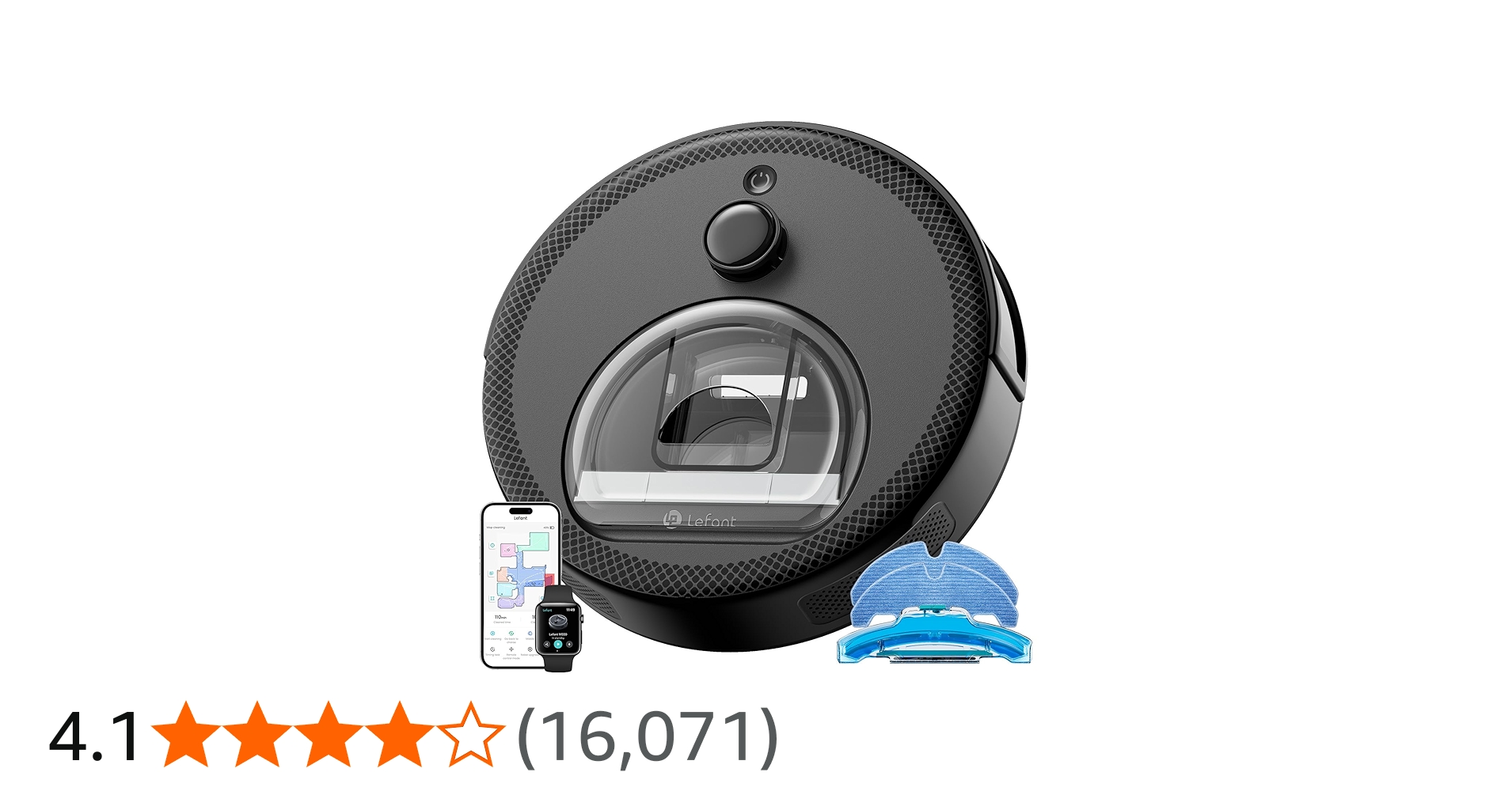 新型 使用期間1.5ヶ月Lefant M330 Proロボット掃除機水拭き両用 Amazon