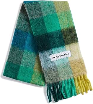 Amazon | ACNE STUDIOS アクネストゥディオズ モヘアチェックマフラー