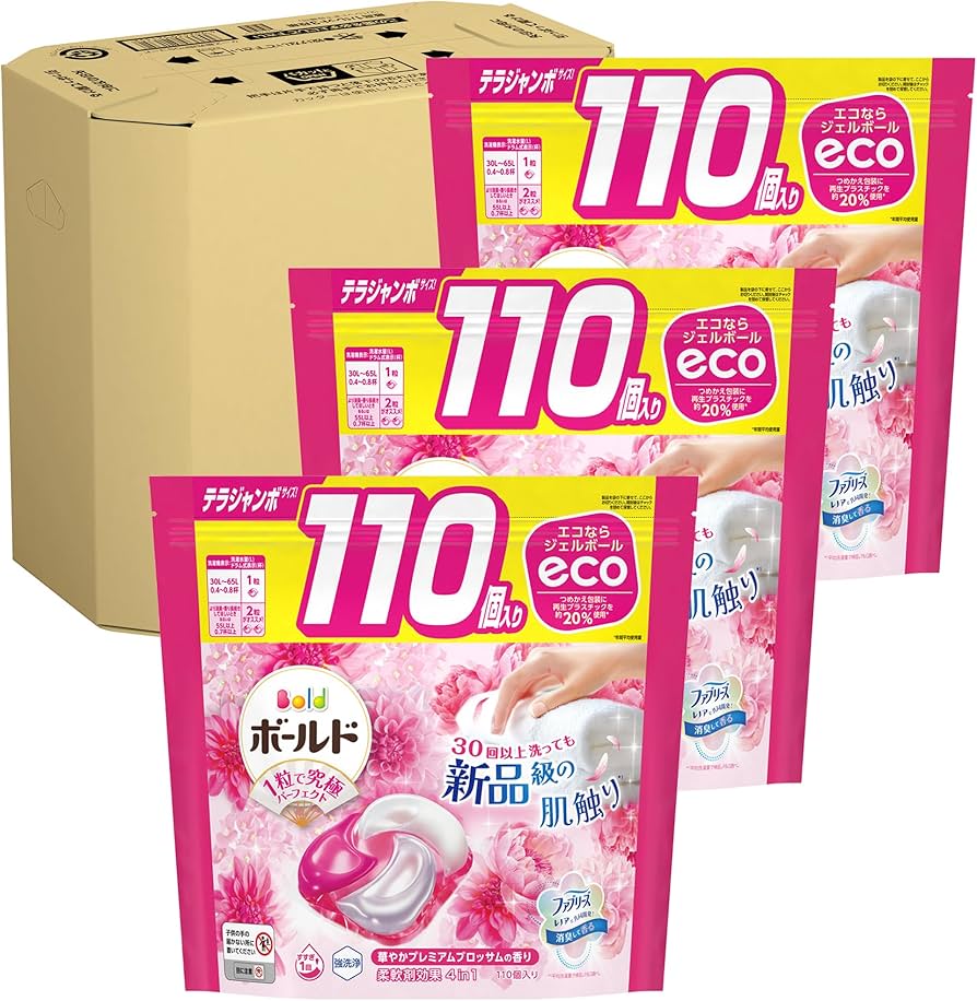 Amazon.co.jp: ボールド 洗濯洗剤 ジェルボール 4in1 プレミアム