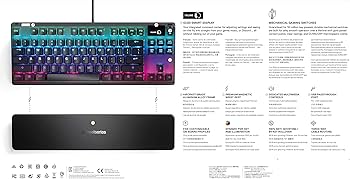 Amazon.co.jp: SteelSeries ゲーミングキーボード テンキーレス 青軸