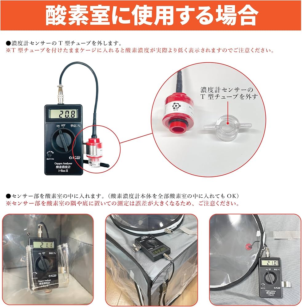 Amazon.co.jp: 酸素濃度計 i-BoxⅡ 部屋 室内 空気中 酸素濃度測定器