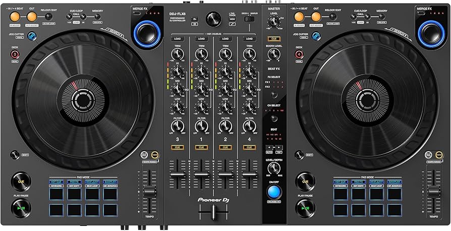 Amazon.com: Pioneer DJ DDJ-FLX6-GT 4-deck Rekordbox and Serato DJ