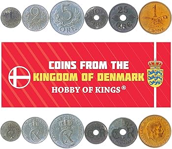 Amazon.co.jp: デンマークの硬貨6枚 | デンマークコインセット