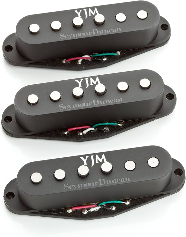 Amazon.com: Seymour Duncan YJM Fury Strat Set Black Electric