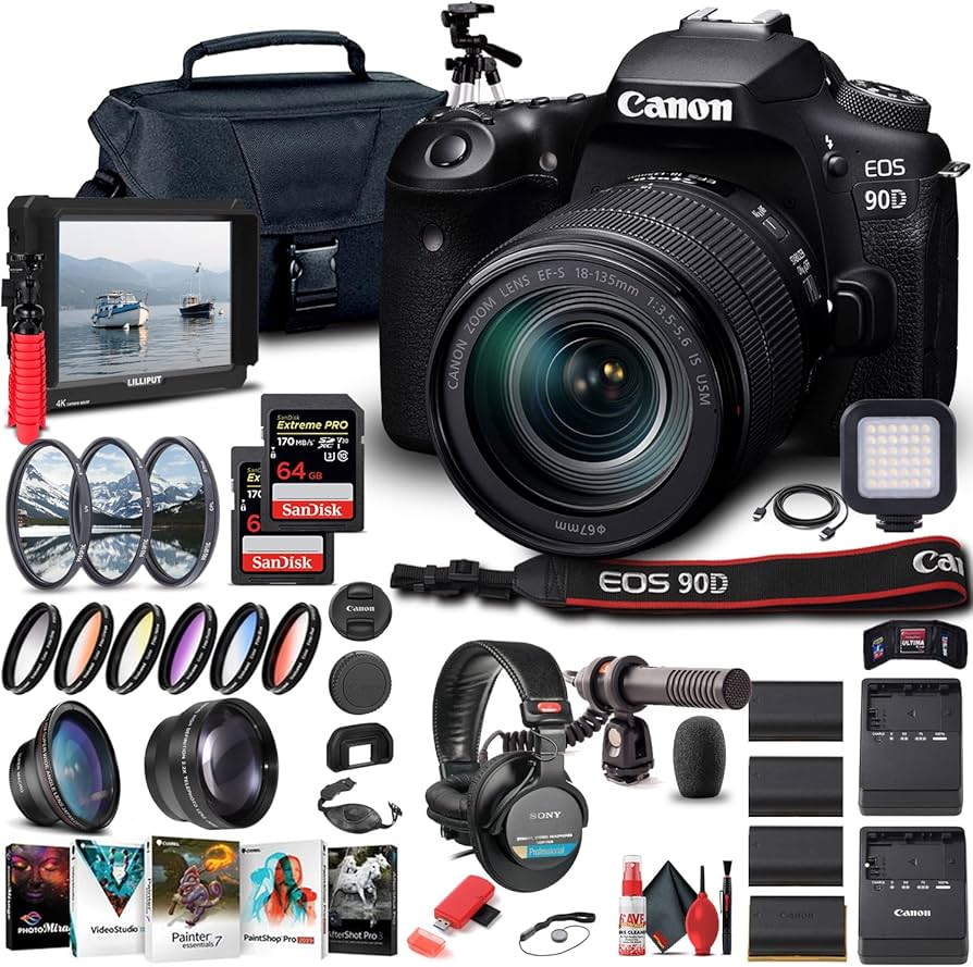 Amazon.com : Canon EOS 90D DSLR Camera with 18-135mm Lens