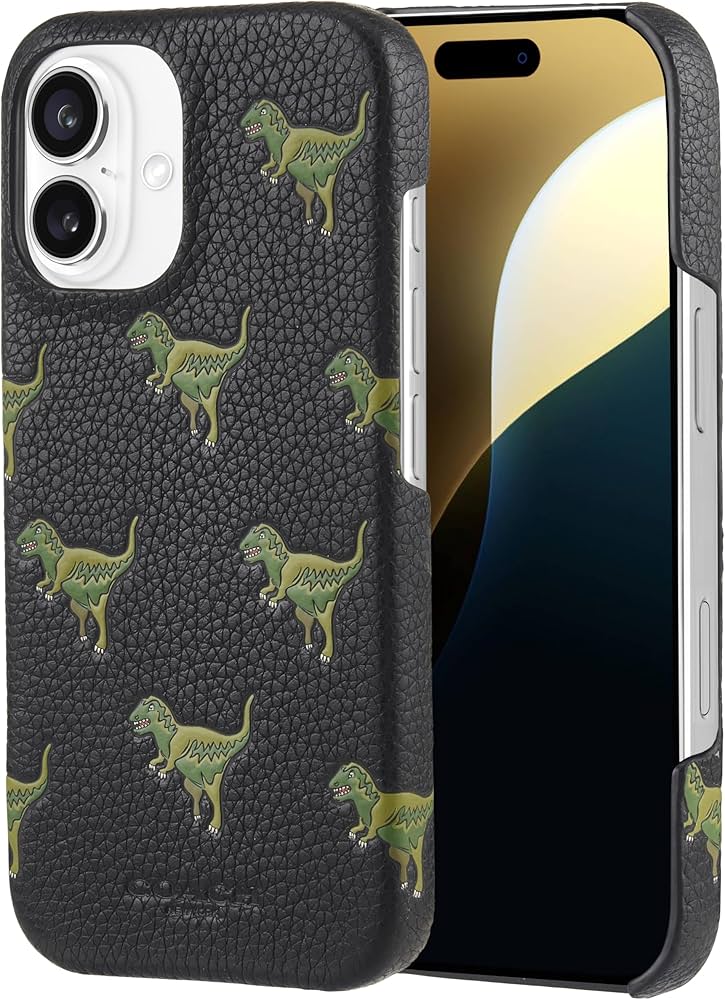 Amazon.co.jp: iPhone 16 ケース 背面型 ラップ Leather Slim Wrap