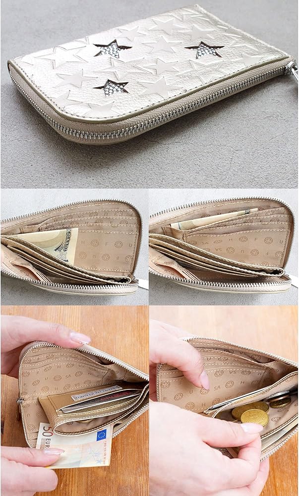 Amazon | [サロンドアルファード] ミニ財布 レディース 人気 薄型 軽量