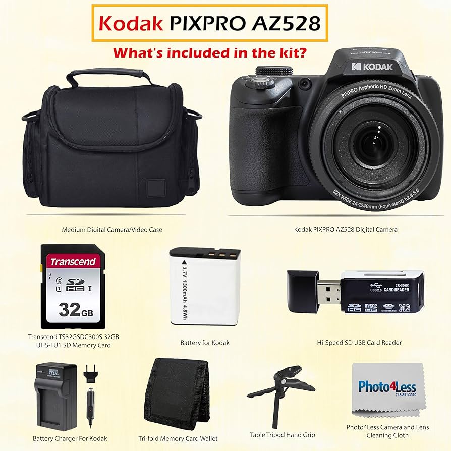 Amazon.com : Kodak PIXPRO AZ528 16 MP Full HD Video Digital Camera