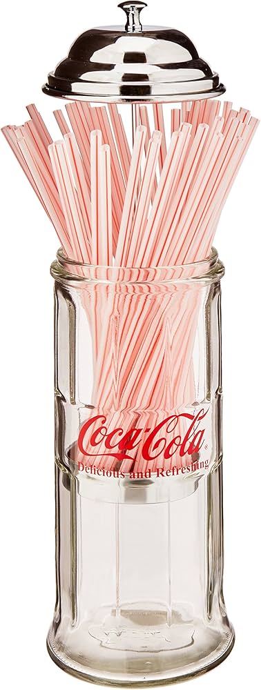 Amazon｜コカ・コーラ ブランド ストローディスペンサー｜ストロー