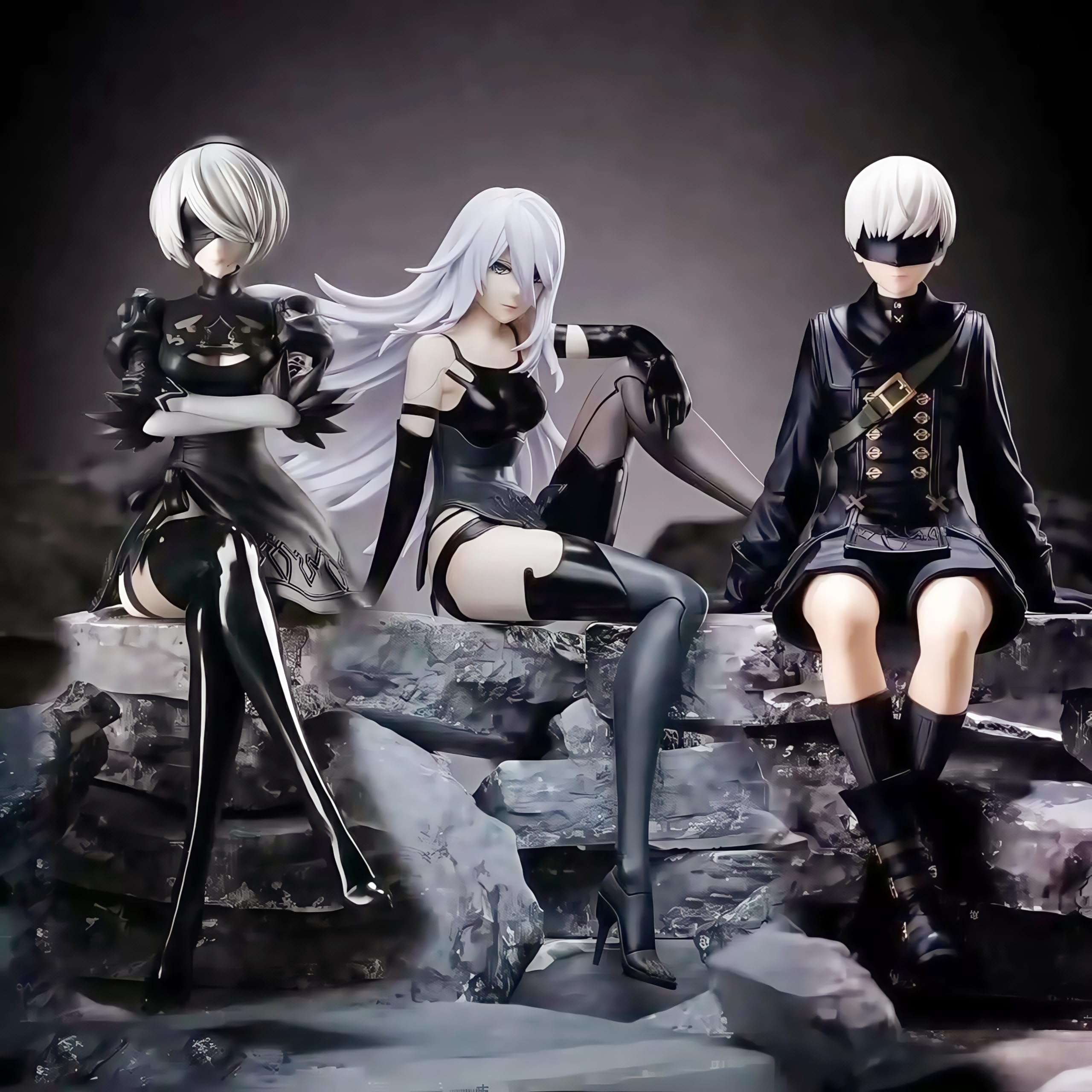 ニーア オートマタ 2B 小売 9Sフィギュアセット ちょこのせ ぬーどる