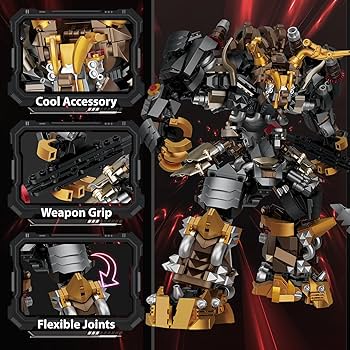 Amazon.co.jp: JMBricklayer メカロボット組み立てセット 大人用