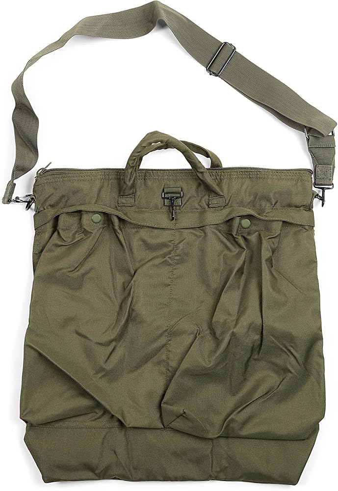 米軍 実物 ヘルメットバッグ セカンド 米軍実物希少ブラスジッパー年代