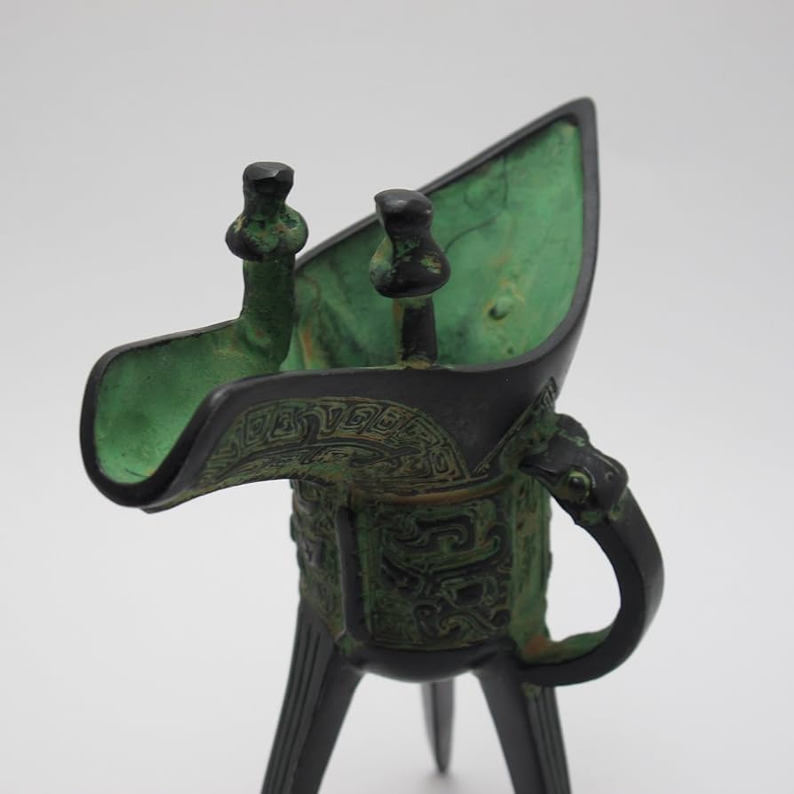 中国古美術・珍蔵純銅製・鎏金龍彫酒杯・細密彫・純手作り・文房具・賞