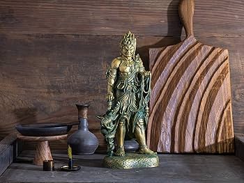 Amazon｜仏師銘版 不動明王 30cm 蝋型/青銅（ブロンズ）製 仏師：松久