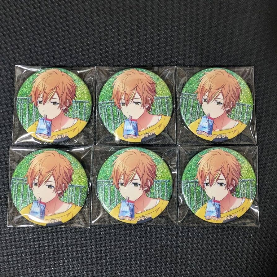 プロセカ 東雲彰人 グリッター缶バッジ 22C ひまわり プロセカ 東雲