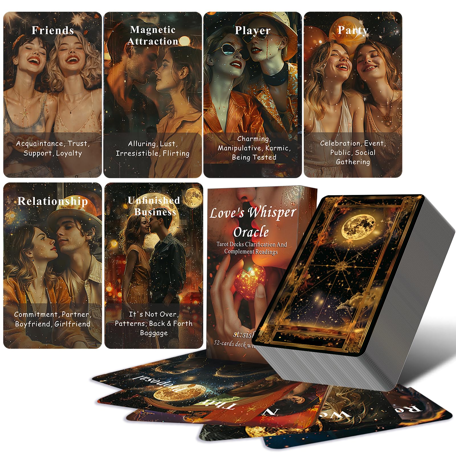 Amazon.com: Sishui Love Whispers Oracle Cards - Relationship