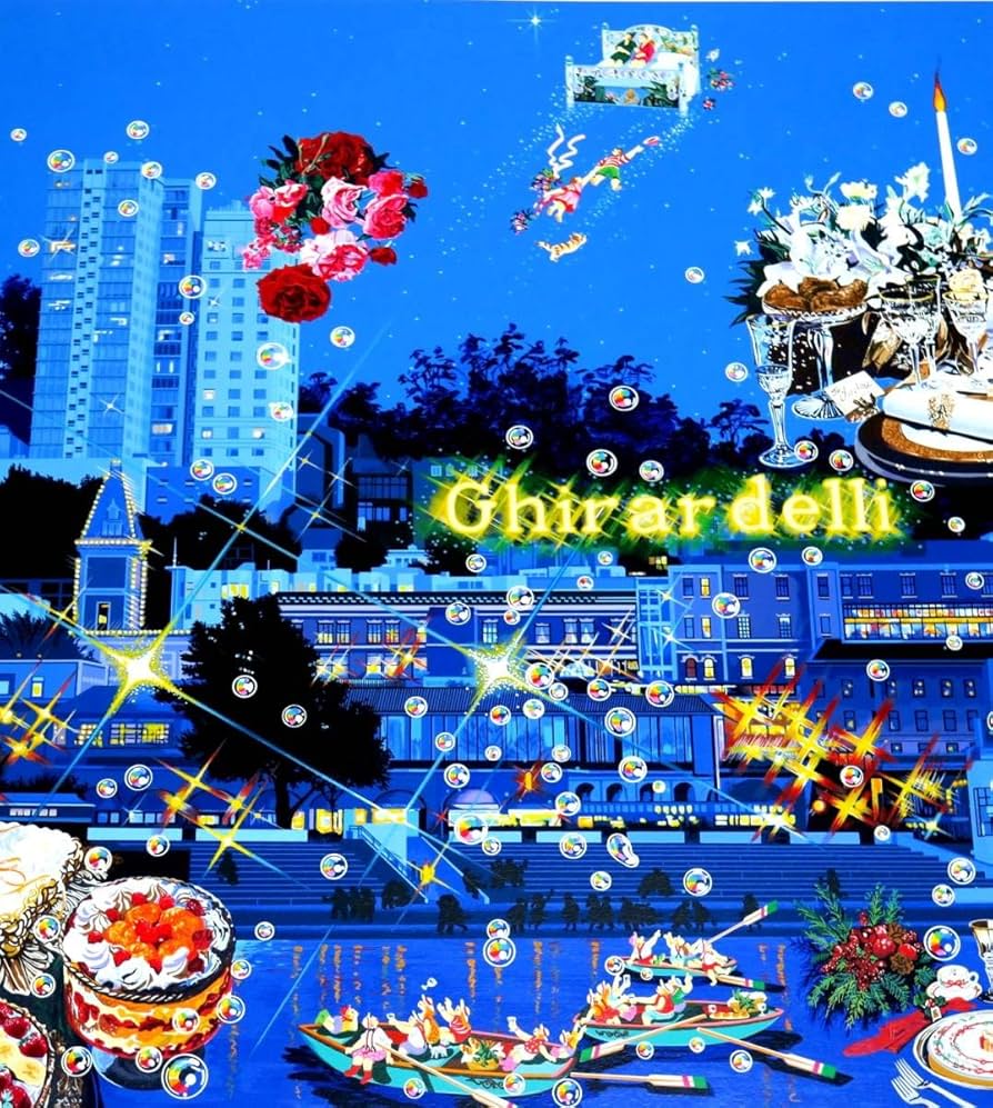 ヒロ・ヤマガタ】二人の星シルクスクリーン山形博導額装可能