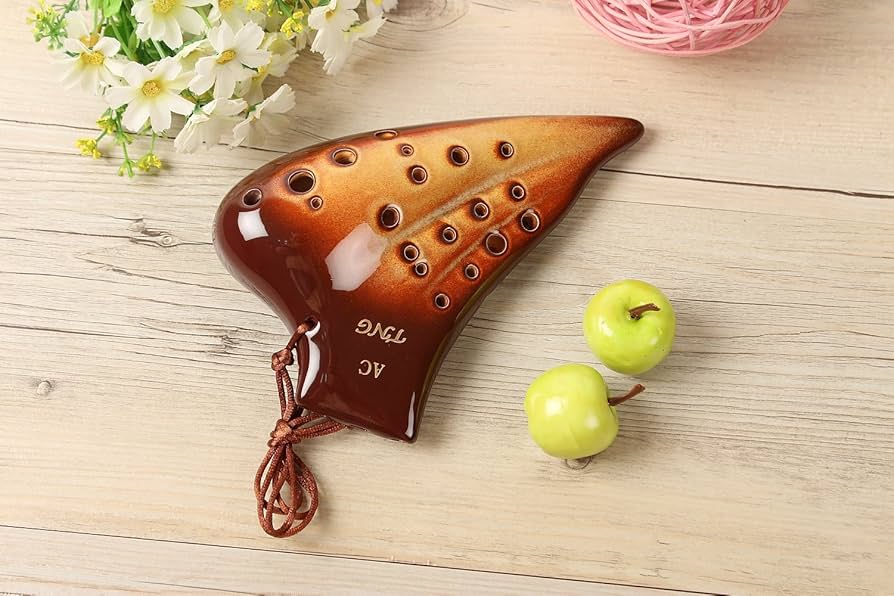 Amazon | TNG オカリナ 楽器 [ トリプル/アルト/ブラウンゴールド ] C