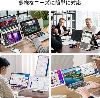 Amazon.co.jp: Laptomo S6 トリプルポータブルモニター 15.6インチ FHD