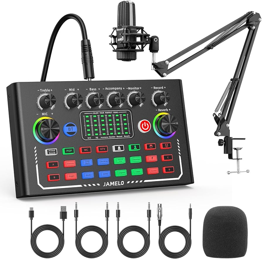Amazon.co.jp: JAMELO カラオケセット家庭用 DJ ミキサー セット
