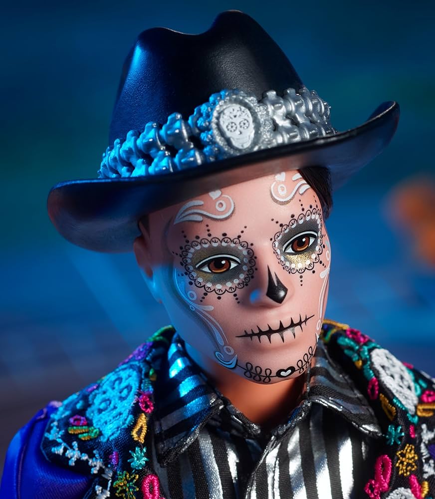 Amazon.com: Barbie Signature Ken Fashion Doll, 2023 Dia de Muertos