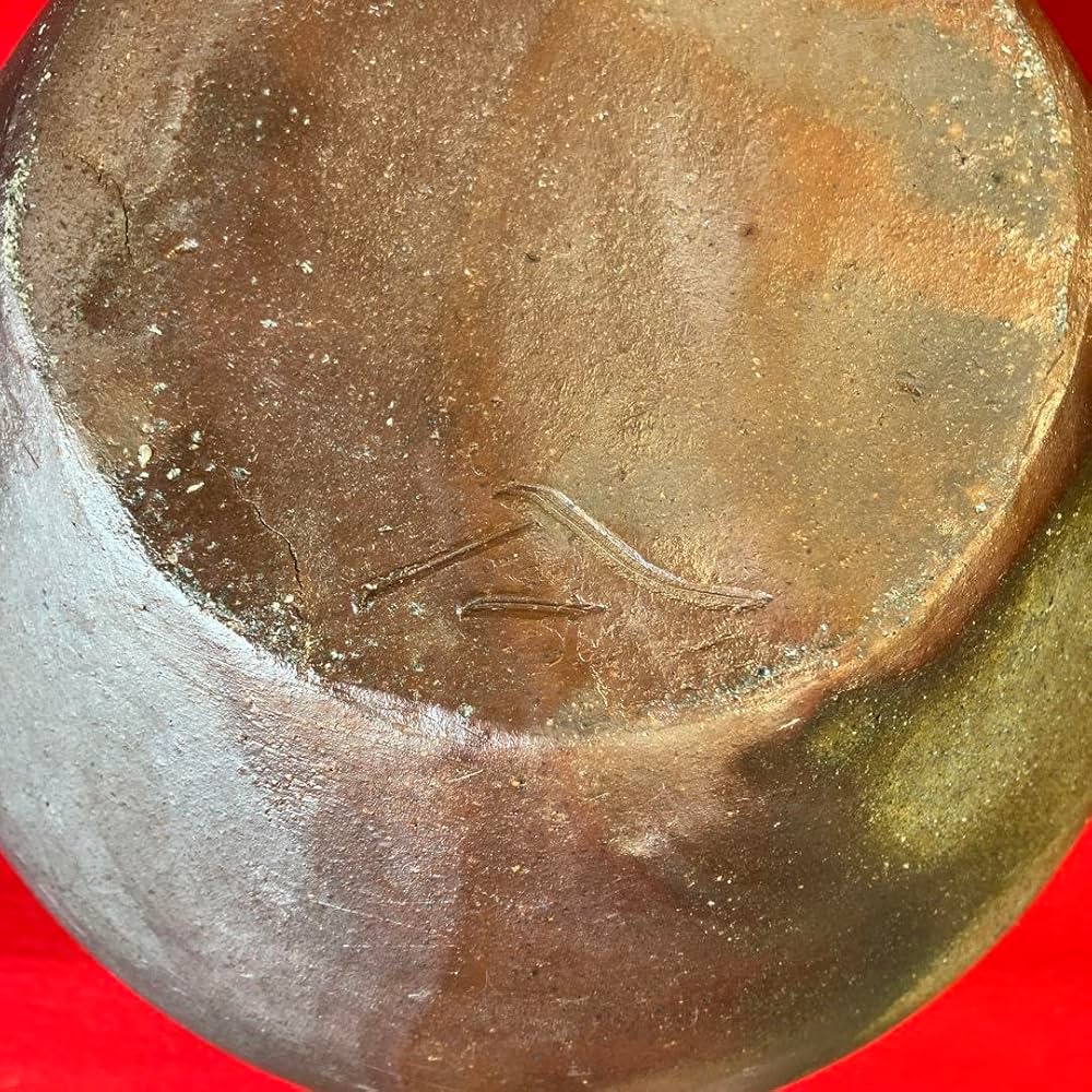 Reisuke様 時代備前焼四耳被せ 葉茶壺 森神山 美術品 骨董品 置物